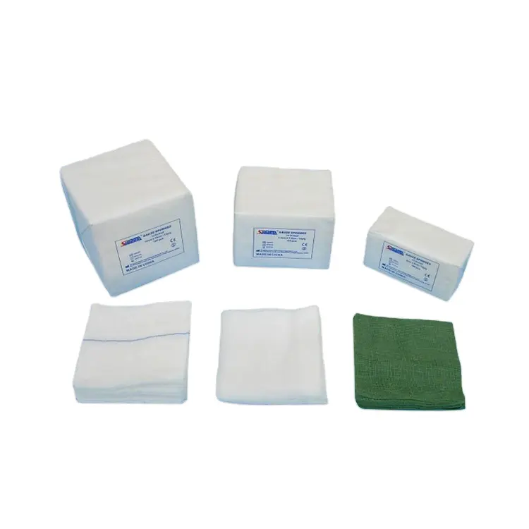 wholesale 100% cotton non sterile gauze swabs 10 x 10