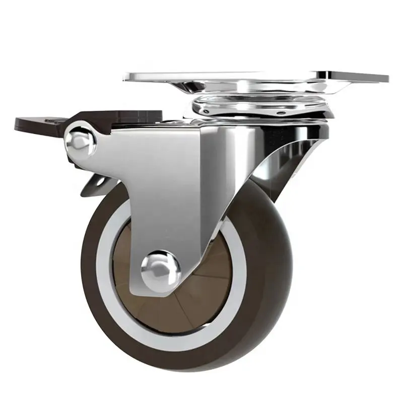 Jinrongda, 4, 5, 6, 8-дюймовая статическая тележка с безмолвным резиновым маслом, откатное колесо, промышленные сверхмощные колесные колеса