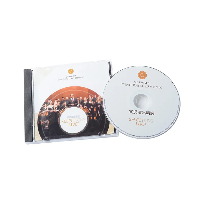 China Factory Music CD Disc CD Printing Duplication Set With Custom Packaging