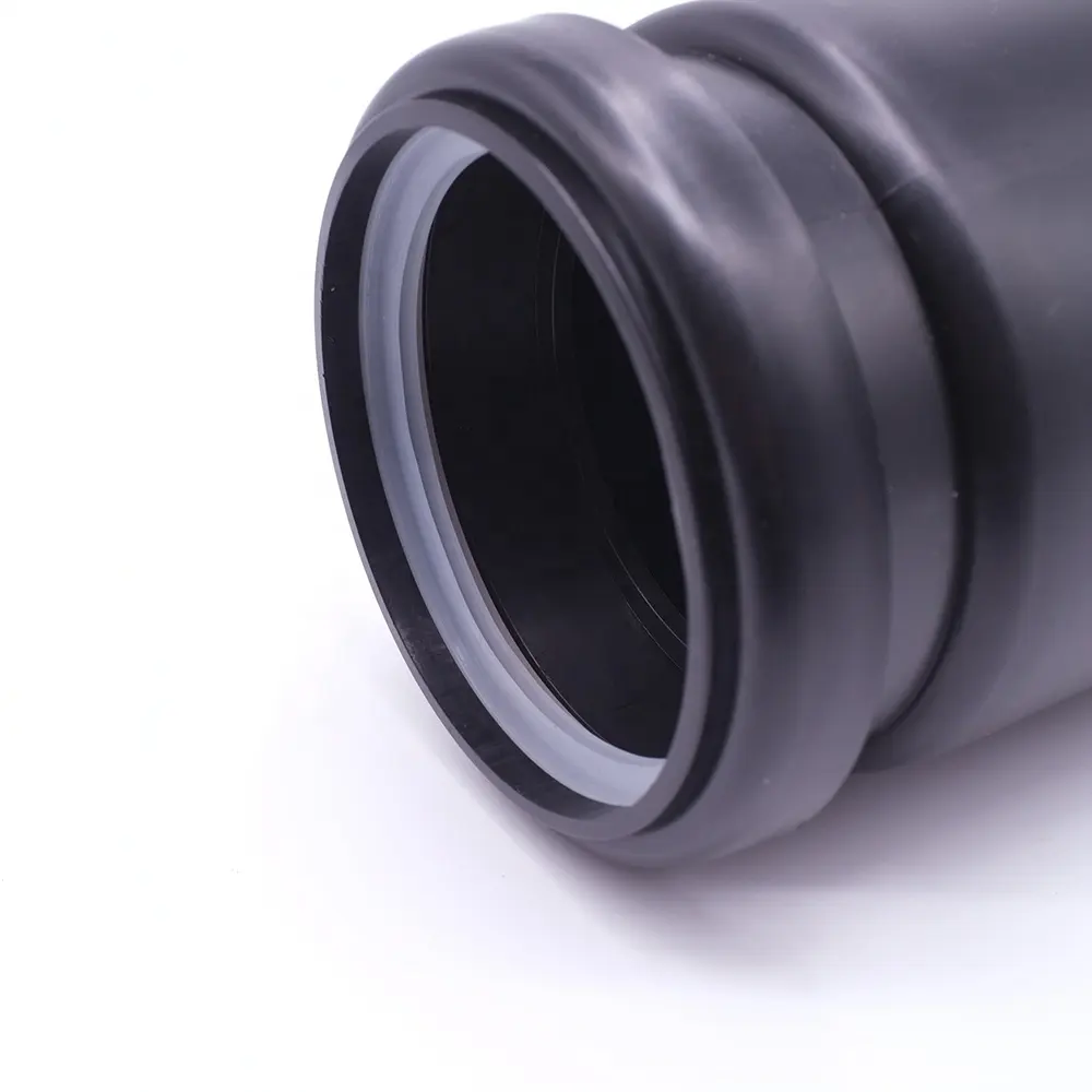 DN90 110 Black PP Toilet Drainage Pipe Waste Pipe Toilet Fittings