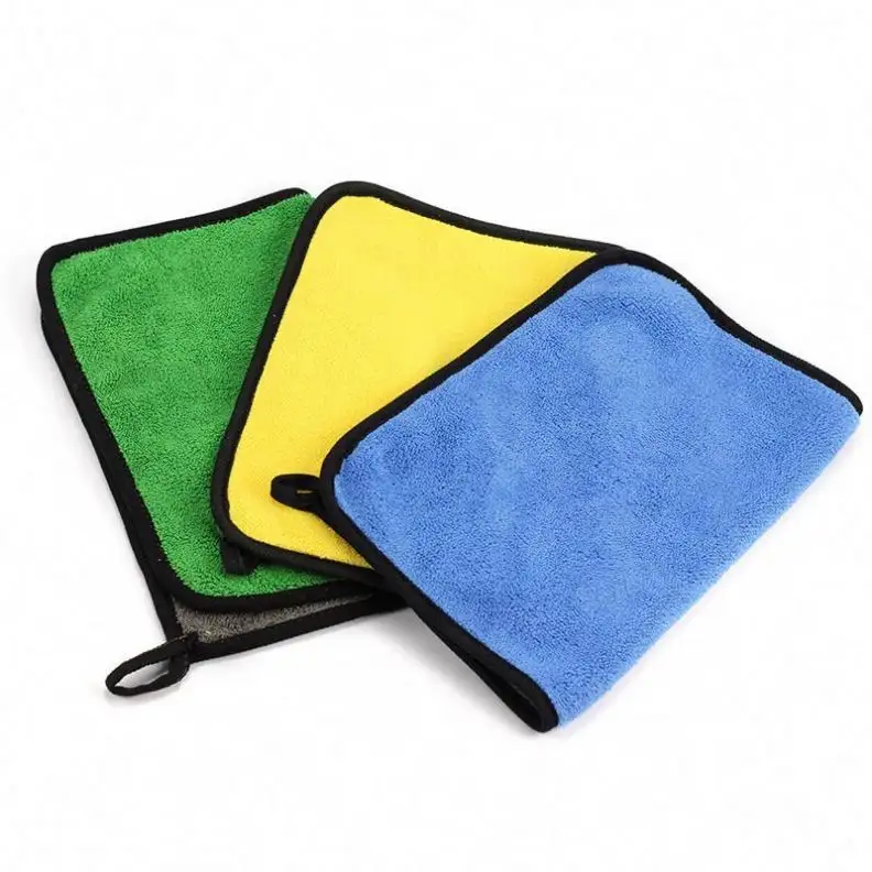 Car Wash Towel Microfiber Cleaning Cloth Coral Fleece Towel Car Cleaning Towel