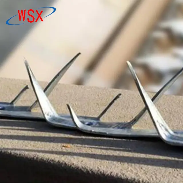 201 Stainless Steel Medium Size razor security anti climb wall spike are used on fences