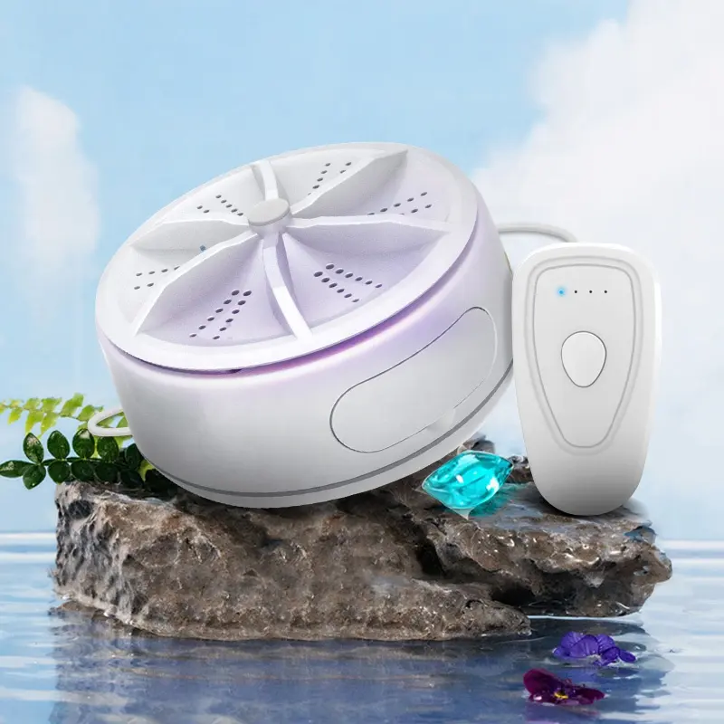 Multifunctional portable usb automatic ultrasonic turbine laundry small travel the washing machine