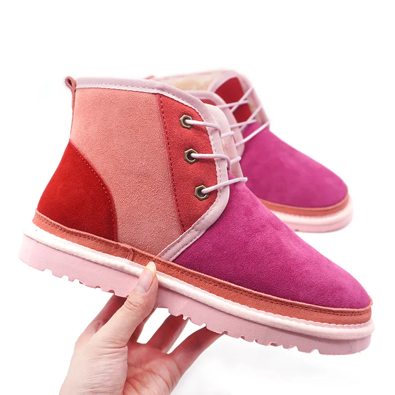 New fashion ankle boots for kids Factory Wholesale and retail kids winter boots girls and boys shoes