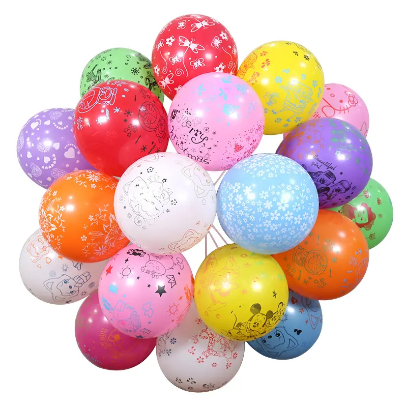 Горячая продажа новый дизайн латексный шар дешевый цветной пользовательский печатный шар