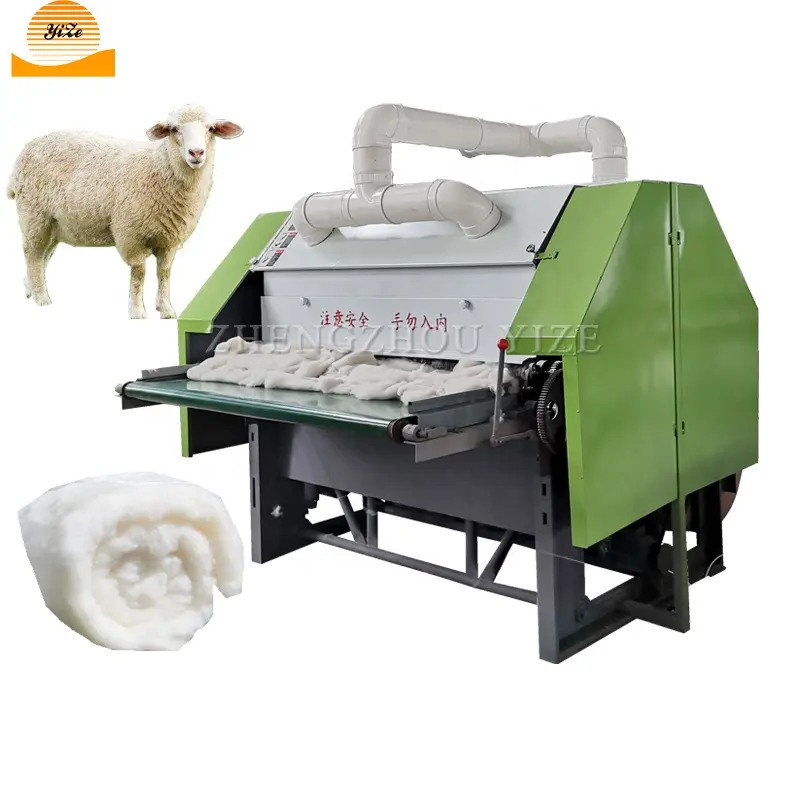 cotton waste recycling machine textile waste fiber alpaca wool cotton carding combing machines price for sale