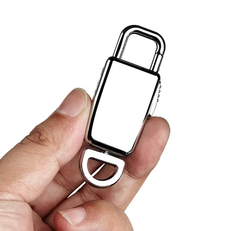 Stereo Portable Keychain Private Tooling Mini Usb Flash Drive Zinc Alloy Digital Audio Recorder