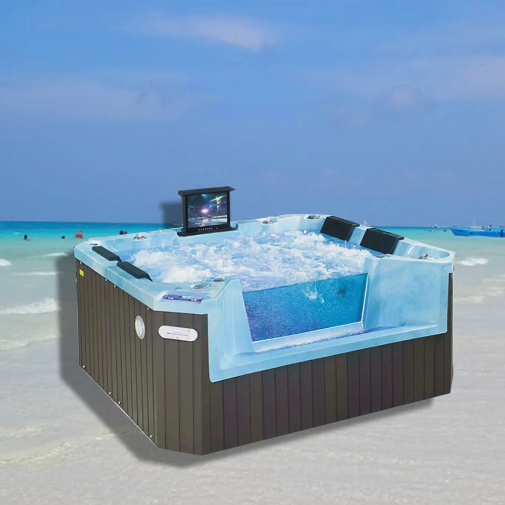 Fiberglass Japanese Soaking Bubble Jets Spa Pool Hot Tub For Adults