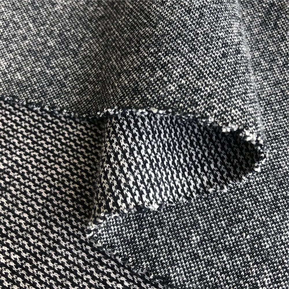65% rayon 35% cotton 336GSM jacquard knit fabric