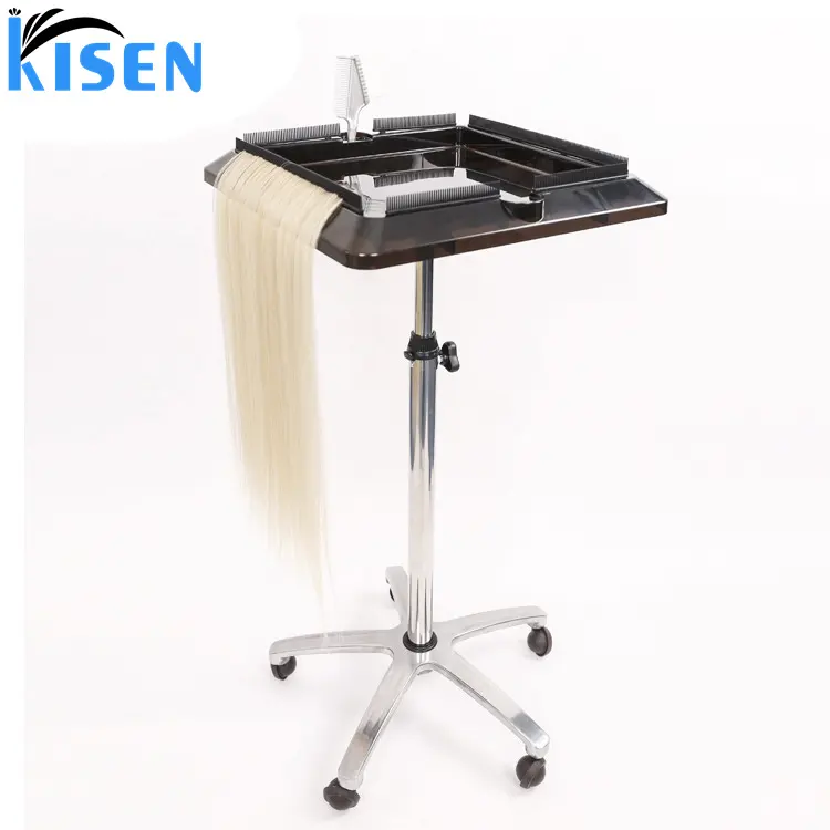 Beauty salon hair dye tool cart with 5 Wheels Hair extension trolley