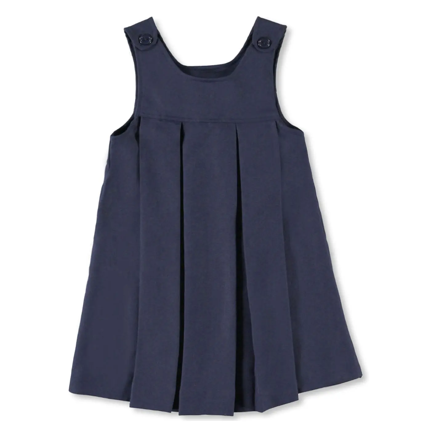 Girls Kids Stretchy Pleated Hem Durable School Uniform Jumper Dress Skirt