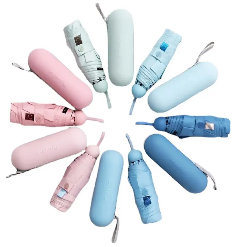 Sombrillas, рекламный, paraguas, компактный, маленький, солнечный, УФ-телефон, водонепроницаемый складной, 5 складных автоматических зонтов с логотипом
