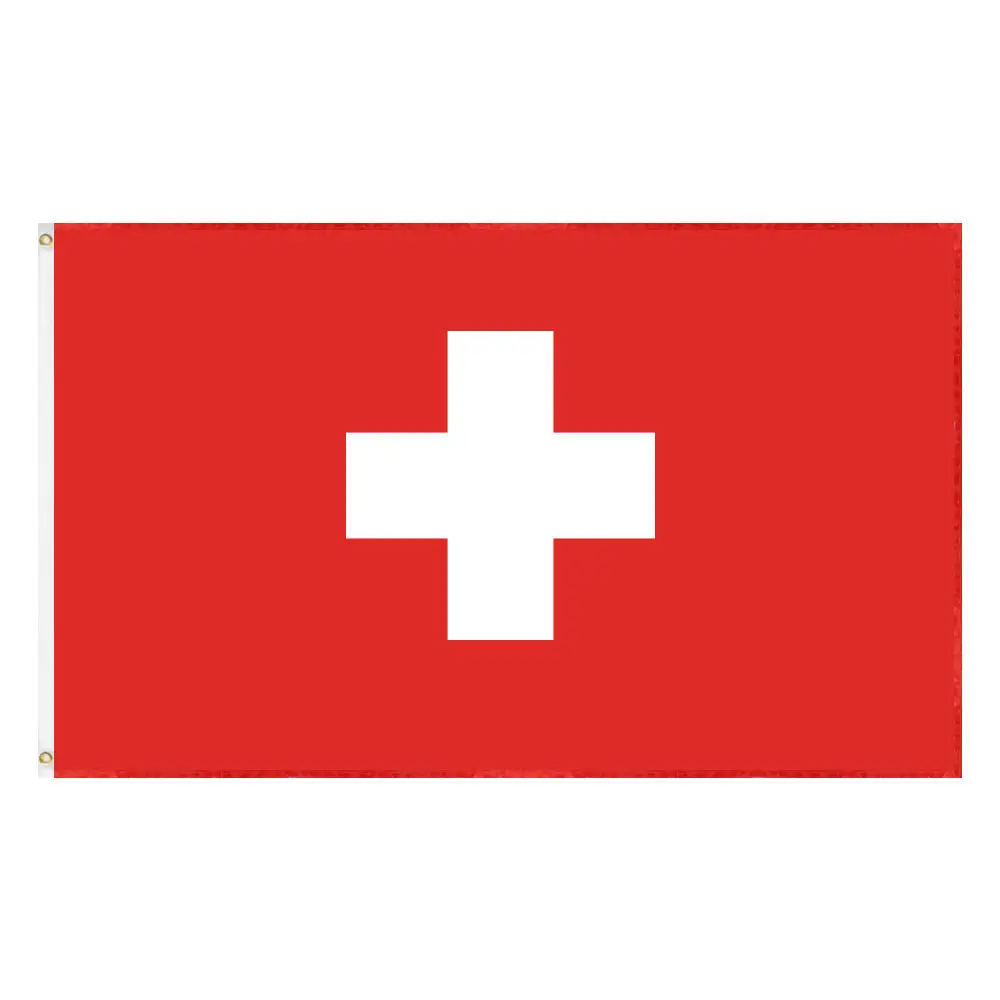 Durable Using Low Price Custom 100% Polyester Switzerland Flag