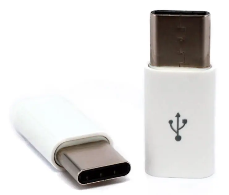 Переходник для зарядки и передачи данных Micro USB V8 «Мама-папа» USB 3.1 Type-C