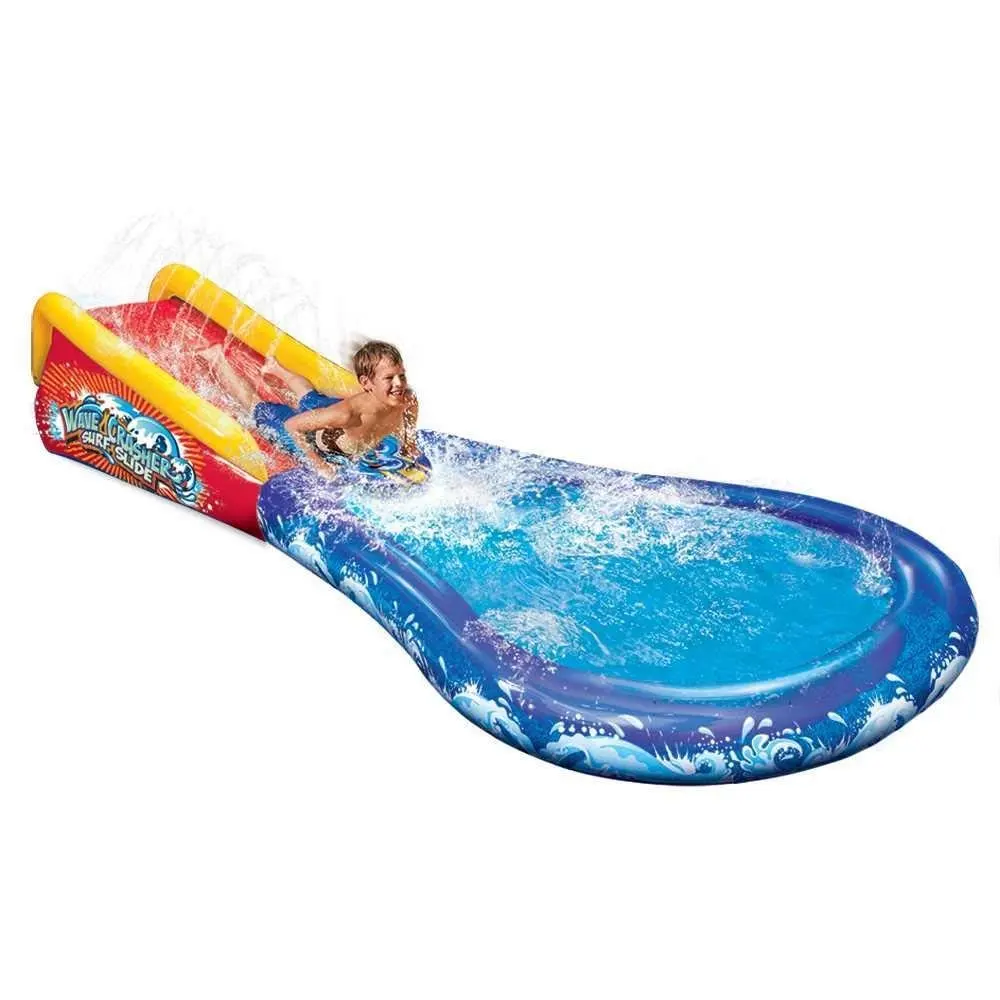 Wholesales baby outdoor Play Center Inflatable Kiddie Spray Wading Pool with pool Slide inflatable amusement park for baby