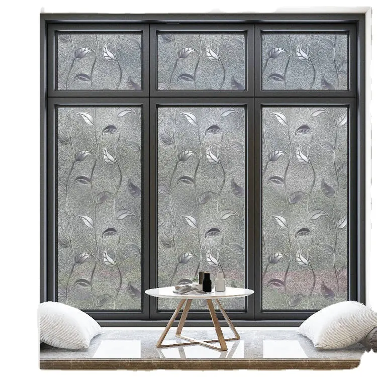 Антибликовая матовая статическая наклейка на окна, не клеящаяся непрозрачная виниловая декоративная наклейка с защитой от УФ-лучей для стеклянных дверей, контроль тепла