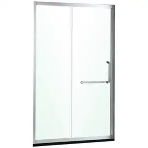 aluminium glass door design double sliding screen shower door D708
