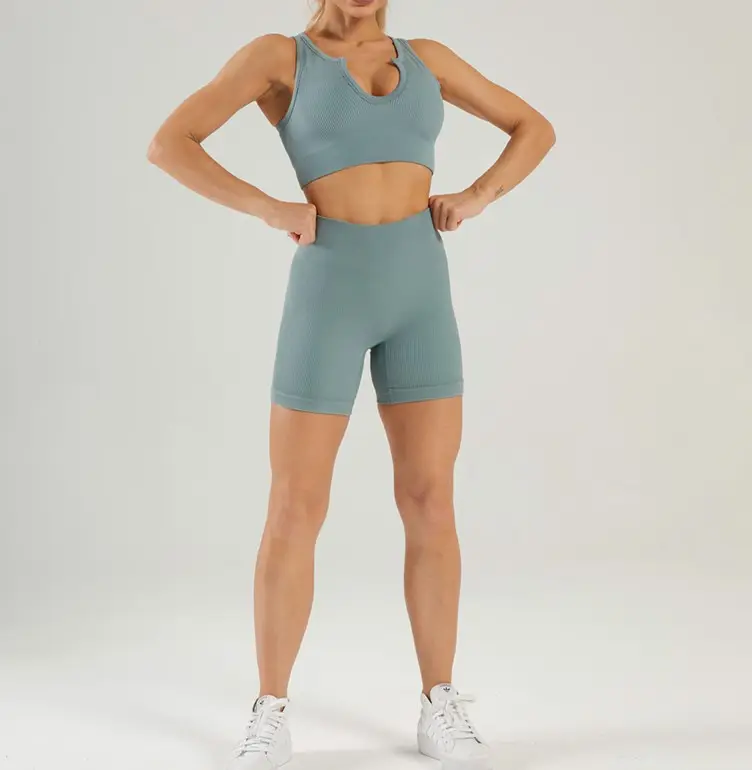 Kingben оптовая продажа тренировочная одежда для тренажерного зала костюм из 3 предметов одежда для йоги шорты для фитнеса для женщин бесшовная одежда для йоги из 3 предметов