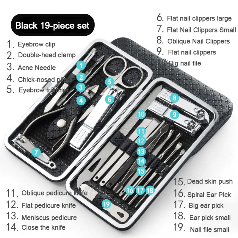 Free Sample Wholesale Supplier Affordable Professional Manicure Pedicure Set Manicure,Nail Set For Beginner Pedicure