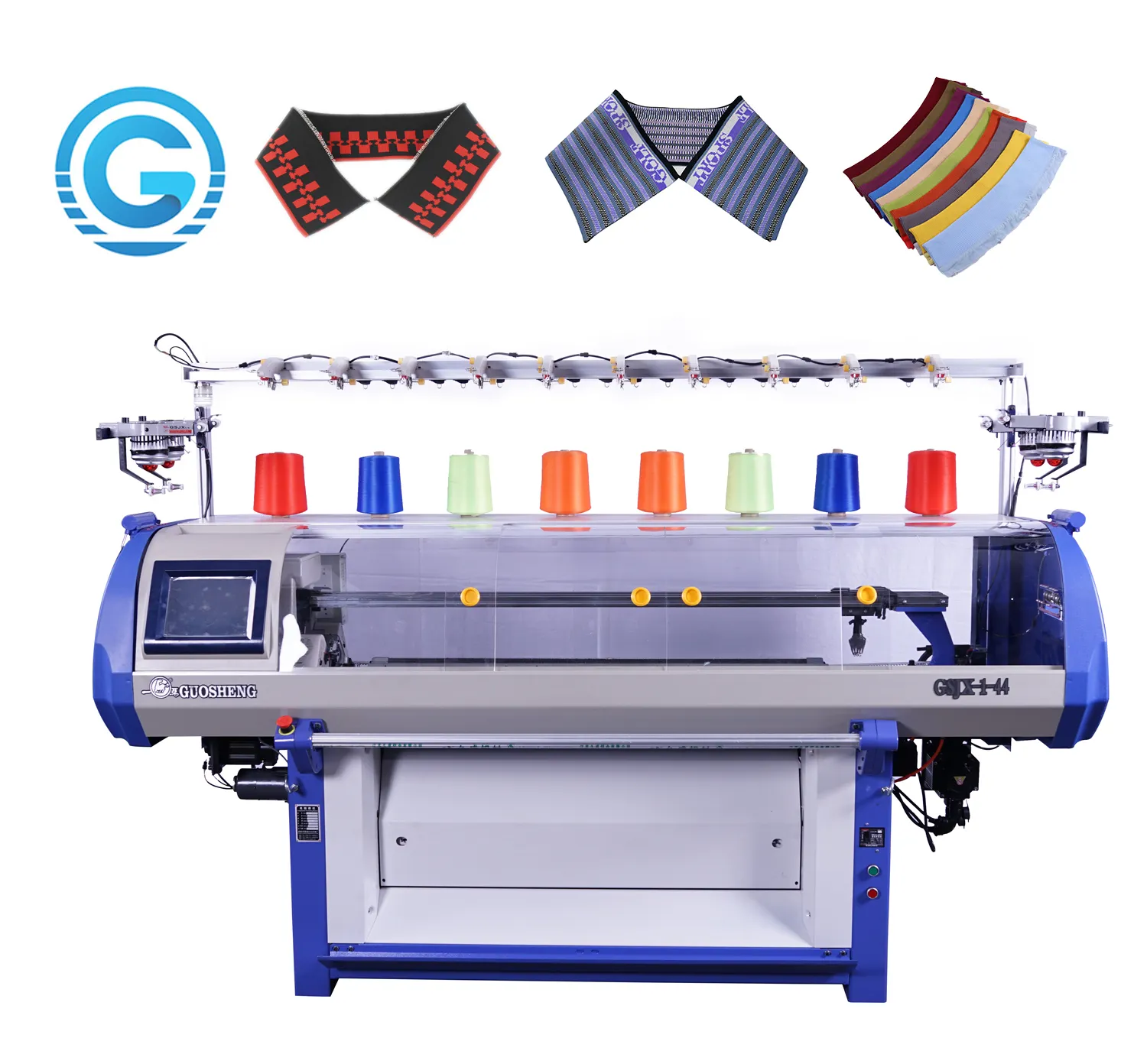 single system computer t-shirt knitting machine for polo collar