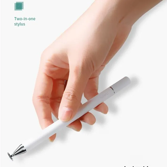 WiWU универсальный совместимый Стилус 2 в 1 для всех сенсорных экранов шариковая ручка наконечник горячая Распродажа пассивная сенсорная ручка для планшета и мобильного телефона