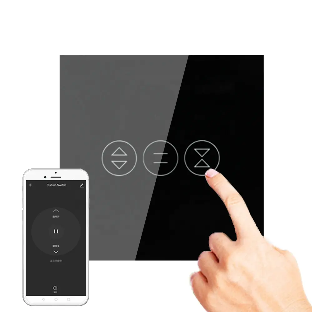 Умный домашний электрический переключатель для штор с дистанционным управлением, wi-fi переключатель с вращающимся затвором, работает с Alexa