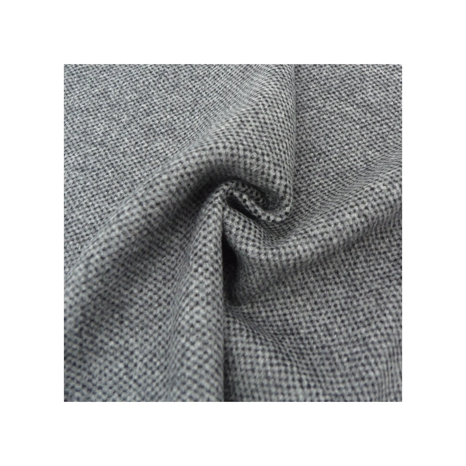 Single face leisure woolen cloth over coating light mid weight cut velvet woven fleece flano textile for overcoat