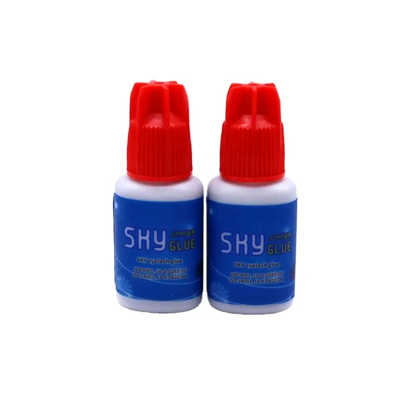 Factory Outlet Individual Eyelash Extensions Adhesive Glue 5ml/10ml Red Cap Sky S+ Glues Private Label Korea Eyelash Glue