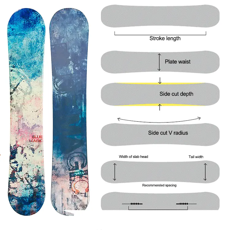 High Quality Freeride Snow board Freestyle Snowboard Manufacturer custom snowboard