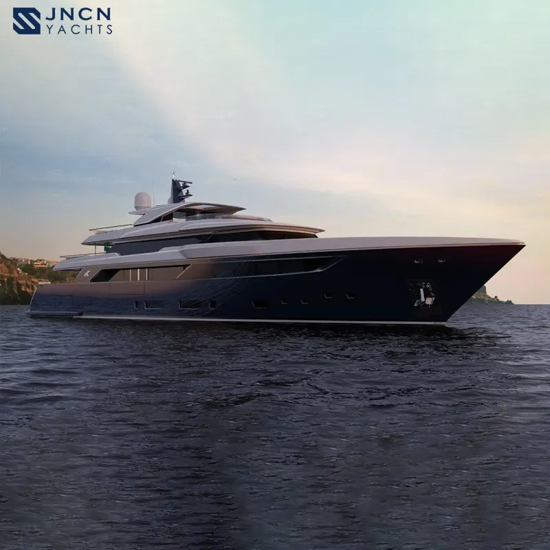 JNCN Hot Sale 180FT Fiberglass super luxury yacht made in china Large yachts