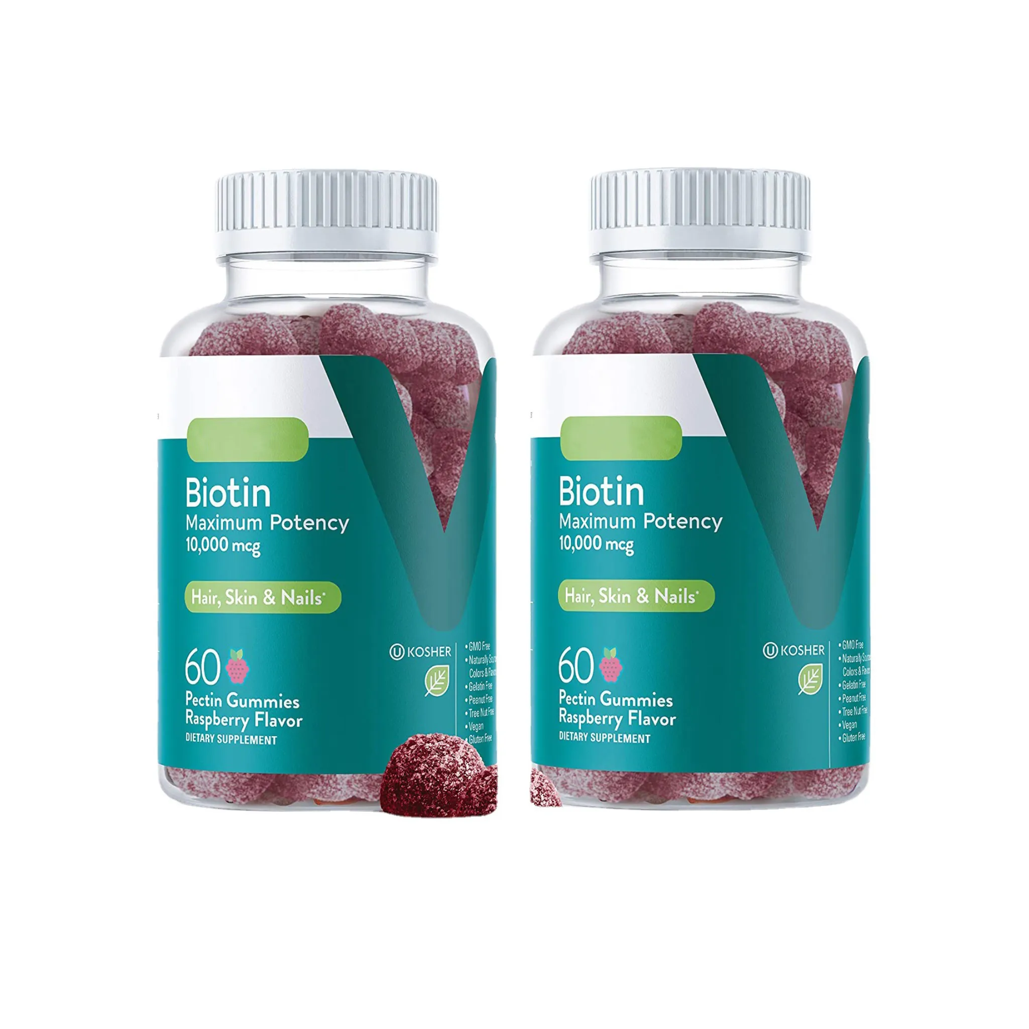 wholesale bear charms Vitamin C Elderberry Biotin Apple Cider Collagen Vegan Gummies