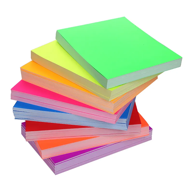 Hot Sales A4 Customizable180g Multicolor Copy Paper Neon Paperboard DIY Decoration Party Invention Usage A4 Paper