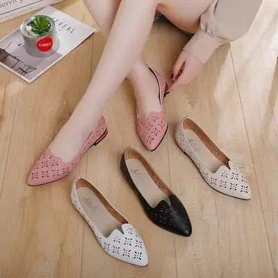 HLS153 new style best walking ladies flat casual shoes fashion women vintage shoes with hollow out