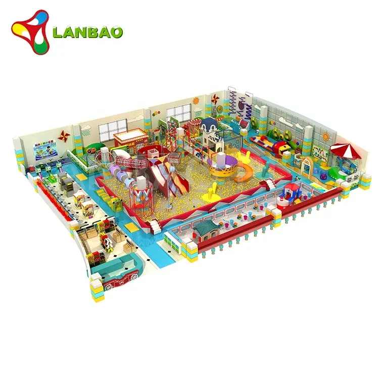 Классическая комбинированная мягкая игровая зона для игр, детская игровая площадка