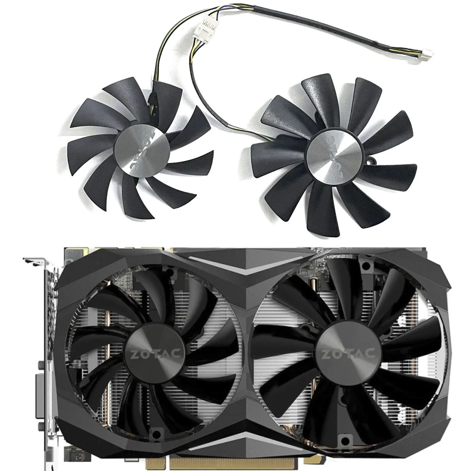 87 мм 100 мм GA92S2H GAA8S2U GTX 1080TI MINI GPU вентилятор для ZOTAC GeForce GTX 1080Ti Mini 1070Ti 1060 видеокарты охлаждения