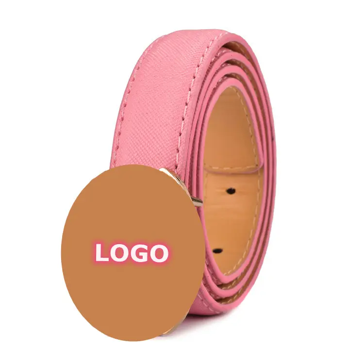 Custom Logo Luxury Boy and Girls Brand Belts for Children Fashion Leather Designers Belt for Kids
