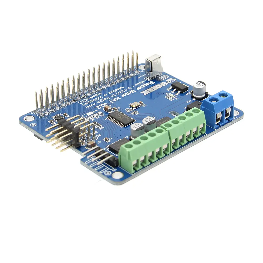 Raspberry Pi 3 B+ Motor HAT Stepper Servo Motor IR Remote Robot Expansion Board Module for Raspberry Pi 3 Model B+ Plus / Pi 2B