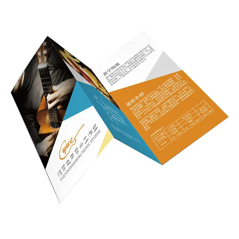 Tri-Fold Flyers Printing Wholesale Full Color Custom Tri-Fold Flyer Leaflet Printing Service