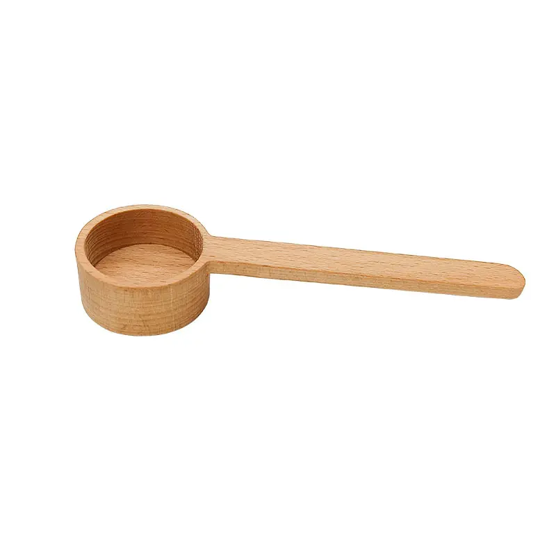 Coffee Spoons Scoops Wooden Coffee Ground Spoon beech Measuring for Ground Beans  tea Soup Cooking Mixing Stirrer Kitchen Tool