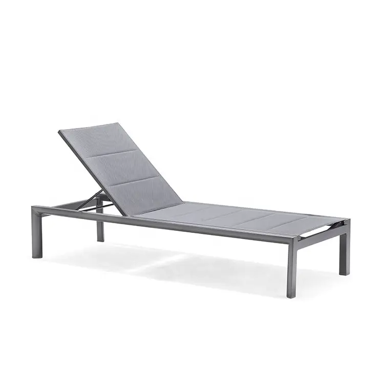 Aluminum' Sling Sunbed Chair with Padding Sun Lounger Swimming Pool Furniture Tumbona Playa Silla Sling