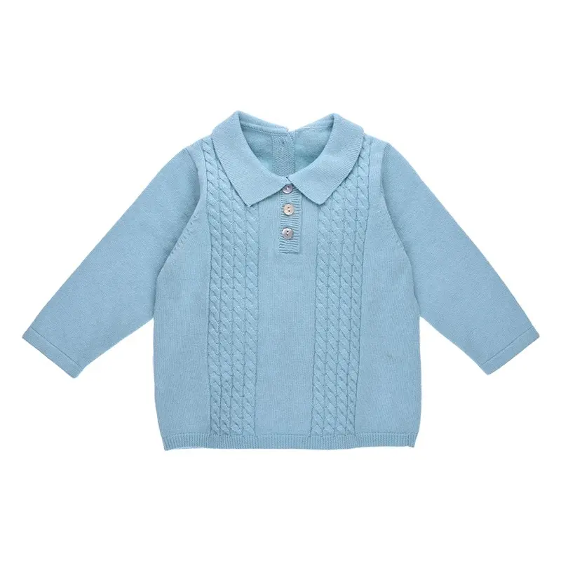 Stock Clearance Fall New Fashion Cotton Cable Design Knit Sweater Baby Boy Cardigan