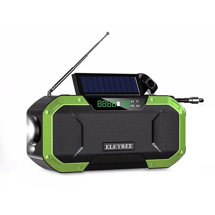 Hot Sale Rechargeable Battery Led Flashlight Radio Portable Sw Am Fm Noaa Self Powered Dynamo Emergency Solar Hand Crank Radio