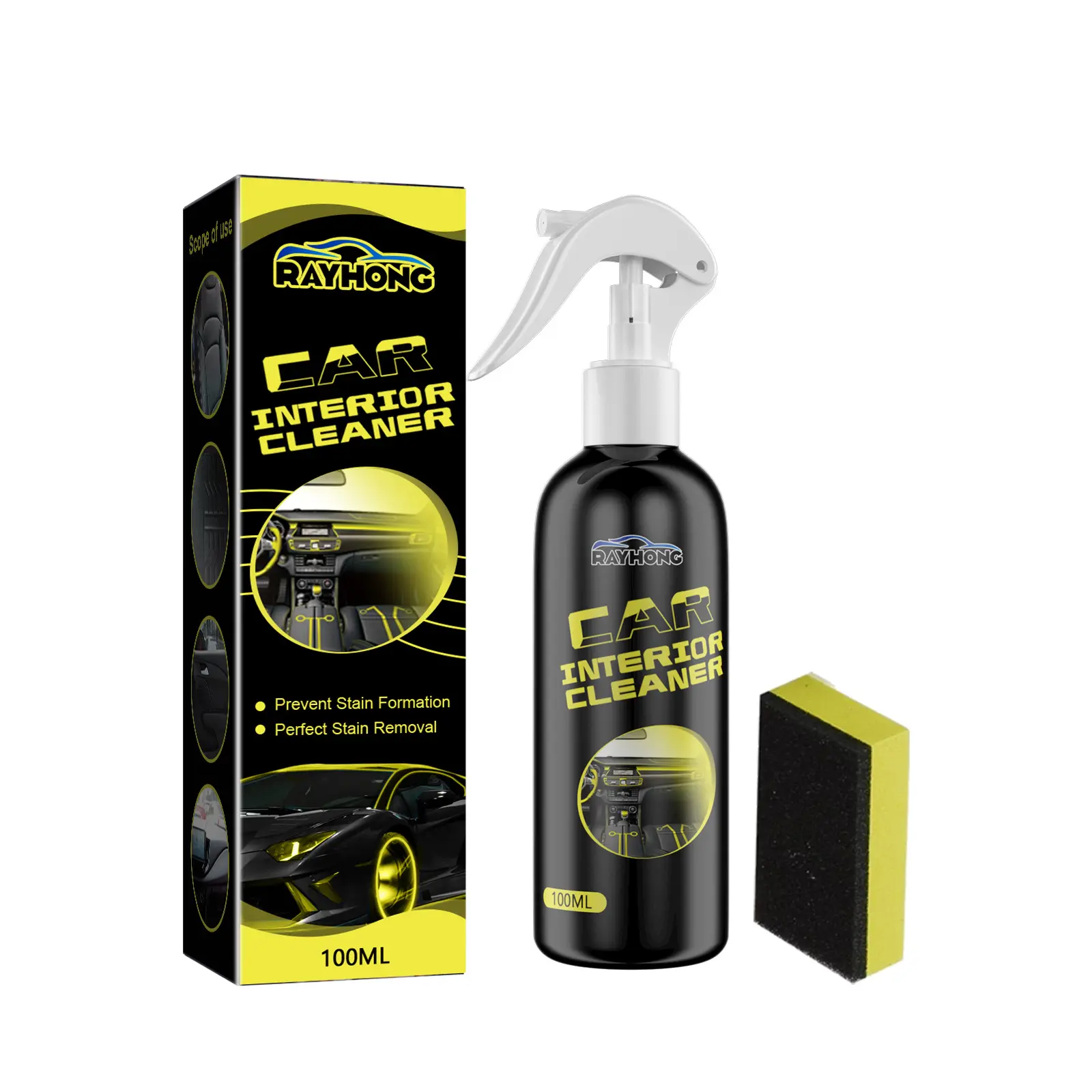 Car Interior Parts Liquid Leather Plastic Renovator Refreshing Restorer Foam Cleaner Spray Refurbishment Paste for Auto