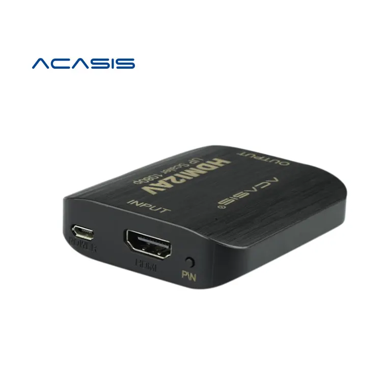 ACASIS High quality Wholesale 1080P 60Hz Mini Size 1080p HD 2AV HD to AV HD to RCA Video Audio Converter