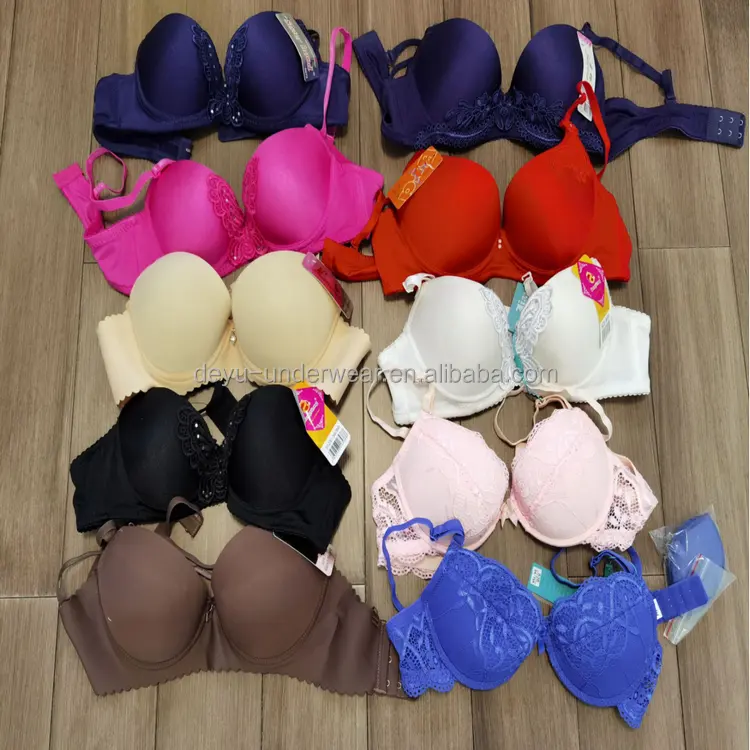 0.58 Dollar CG002 Factory European Style Hot Selling Africa Mix Styles Mix Size 32-38 women bras