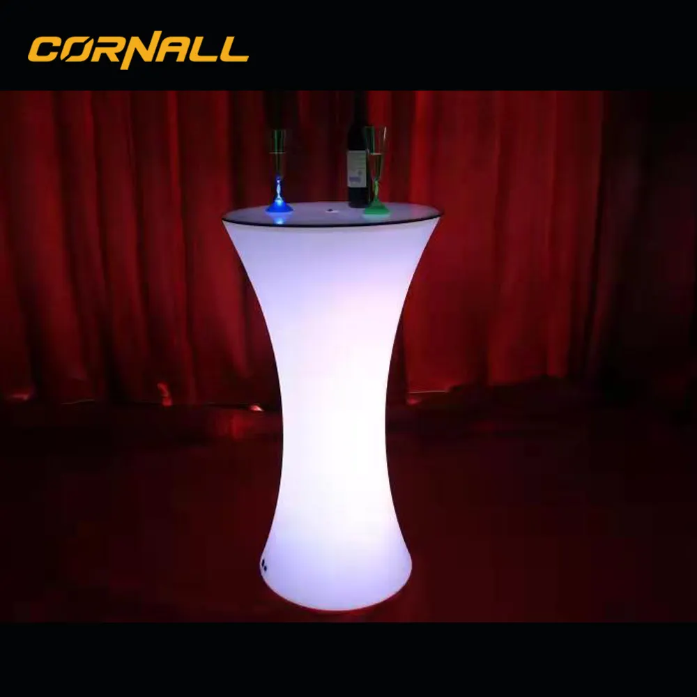 Коммерческая пластиковая перезаряжаемая светодиодная подсветка для вечеринки, стол, стулья, светодиодная барная мебель для улицы