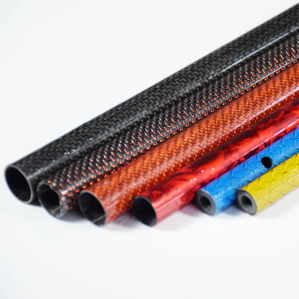 carbon fiber tube connectors 3k Colored carbon tube