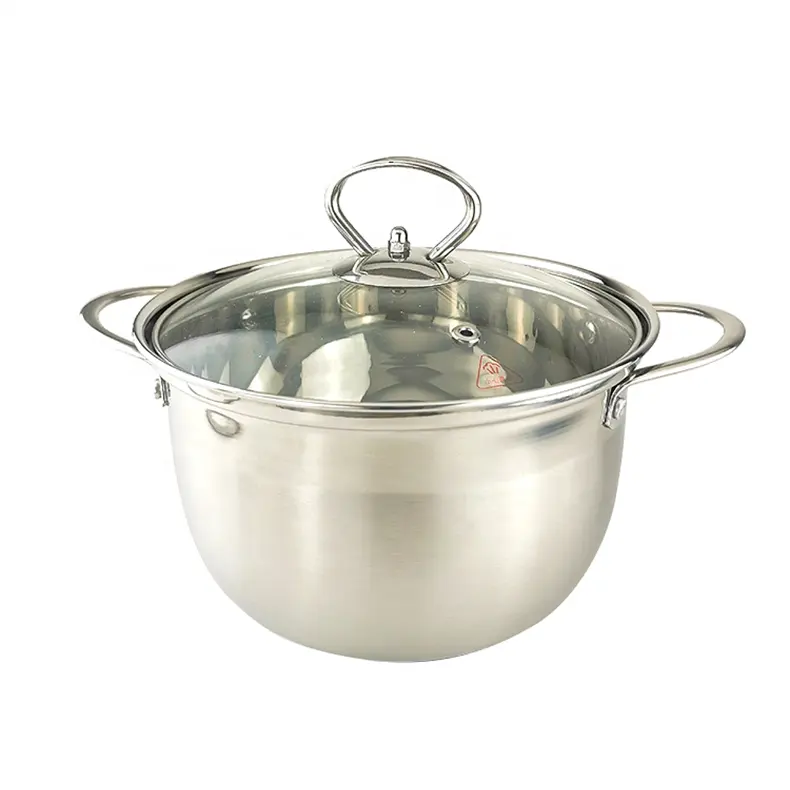 Factory Supply Cheap Household Cookware Food Grade 304 Stainless steel stockpot