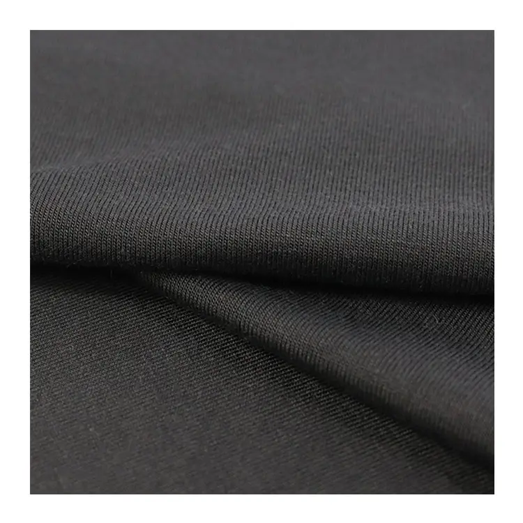 Plain Dyed Lycra Lenzing Modal Spandex Single Jersey Knit Fabric For Adult