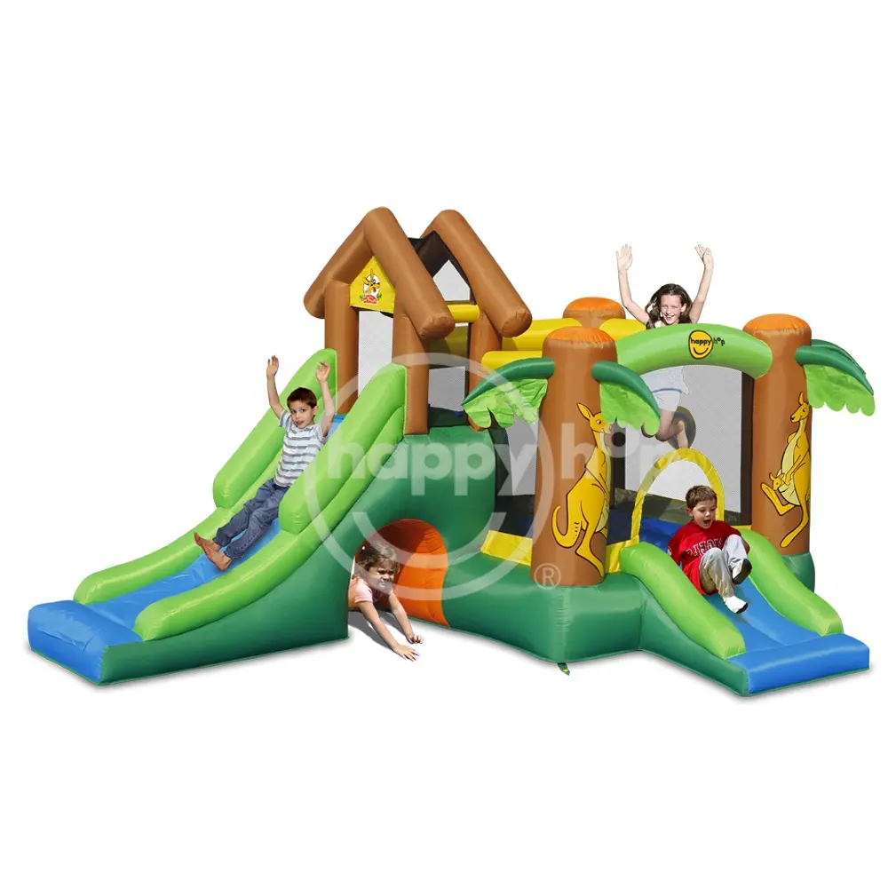 Happy Hop Inflatable Slide Bouncer -9071 Inflatable Castle Bounce With Slide